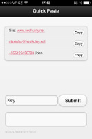 QuickPaste - iOS app (iPhone&iPad)